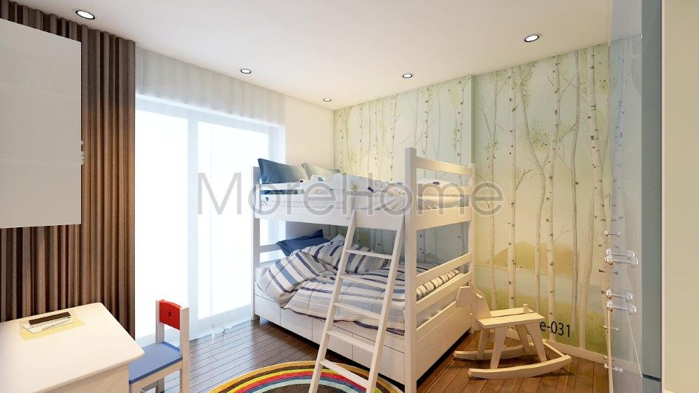 Thiết kế nội thất phòng ngủ cho bé chung cư Imperia Garden City